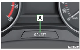 Fig. 34 Tasto nella strumentazione combinata