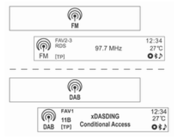 Ascolto di una stazione radio o DAB