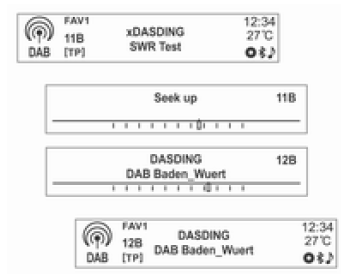 Ascolto di una stazione radio o DAB