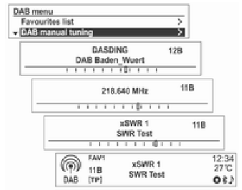 Ascolto di una stazione radio o DAB