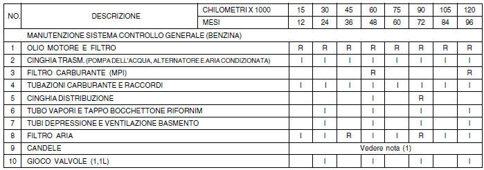 PROGRAMMA DI MANUTENZIONE