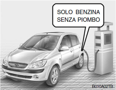 Utilizzare benzina senza piombo