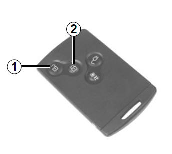 Scheda RENAULT con telecomando: uso