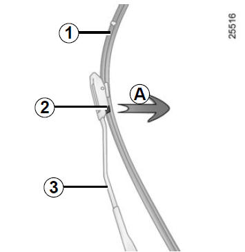 Tergivetro (sostituzione della spazzola)