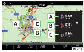 Fig. 200 Itinerari alternativi