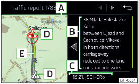 Fig. 204 Dettaglio sul messaggio sul traffico